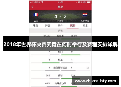 2018年世界杯决赛究竟在何时举行及赛程安排详解